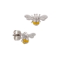 Preview: Earring made from brass, silver plated