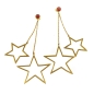 Preview: Earring made from brass, goldplated with coral