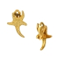Preview: Ohrclips aus Messing, vergoldet