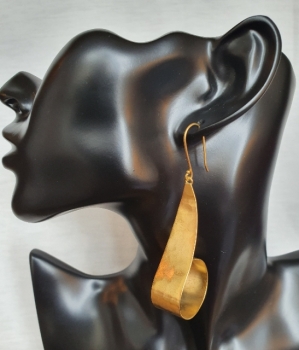 Earring made from brass, goldplated
