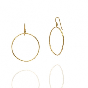 Earring made from brass, goldplated