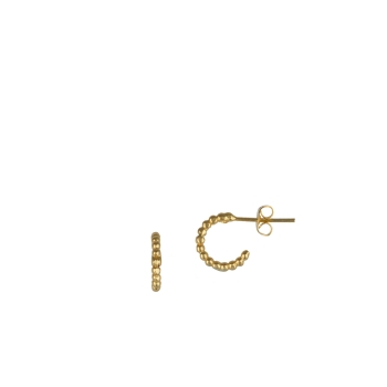 Earring made from brass, goldplated