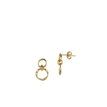 Earring made from brass, goldplated