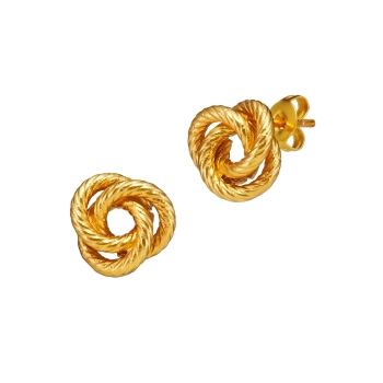 Earring made from brass, goldplated