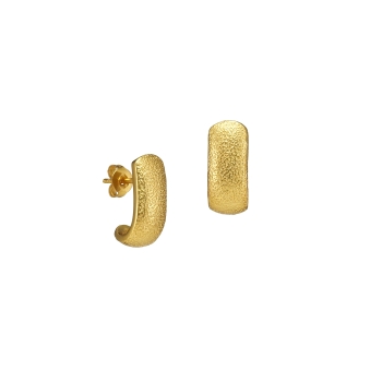Earring made from brass, goldplated