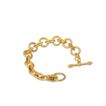 Armband aus Messing, vergoldet