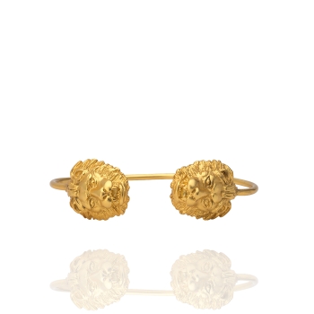 Bangle made from brass, goldplated