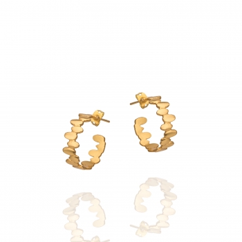Earring made from brass, goldplated