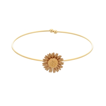 Bangle made from brass, goldplated