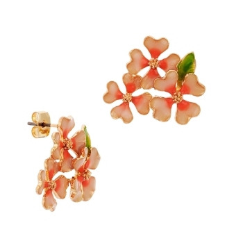 Earring made from brass, goldplated