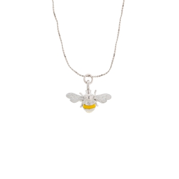 Necklace made from brass, silverplated
