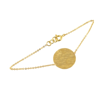 Bracelet made from brass, goldplated