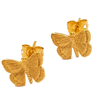 Earring made from brass, goldplated