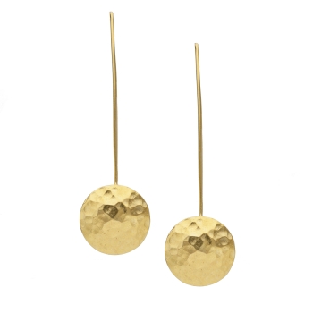 Earring made from brass, goldplated