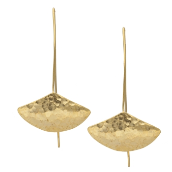 Earring made from brass, goldplated