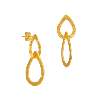 Earring made from brass, goldplated