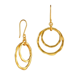 Earring made from brass, goldplated