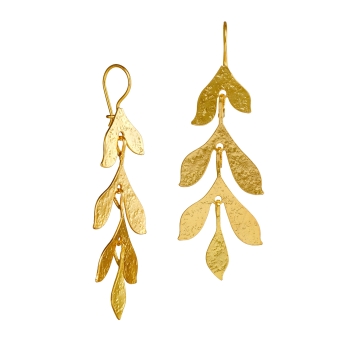 Earring made from brass, goldplated