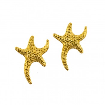 Earring made from brass, goldplated