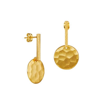 Earring made from brass, goldplated