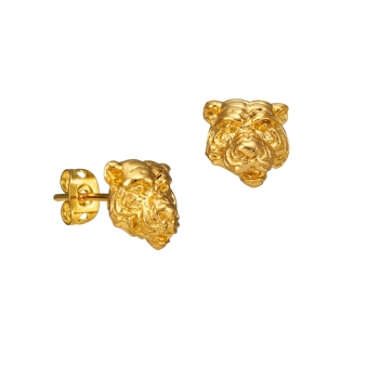 Earring made from brass, goldplated
