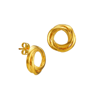 Earring made from brass, goldplated