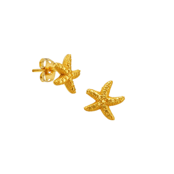 Earring made from brass, goldplated