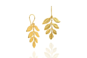 Earring made from brass, goldplated
