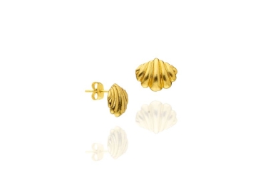 Earring made from brass, goldplated