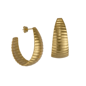 Earring made from brass, goldplated