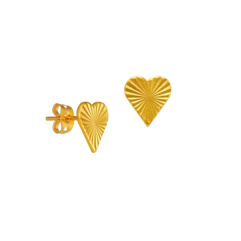 Earring made from brass, goldplated