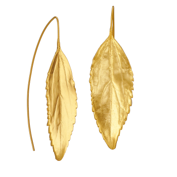 Ohrring aus Messing, vergoldet