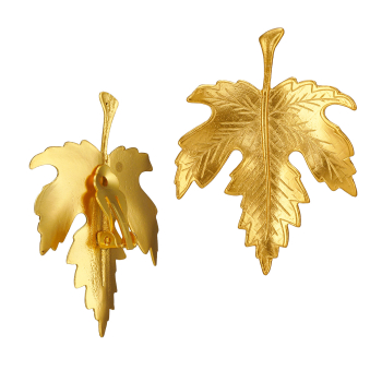 Ohrclips aus Messing, vergoldet