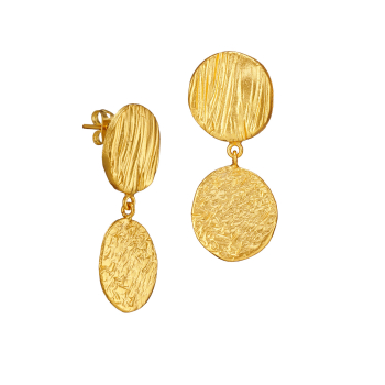 Ohrring aus Messing, vergoldet