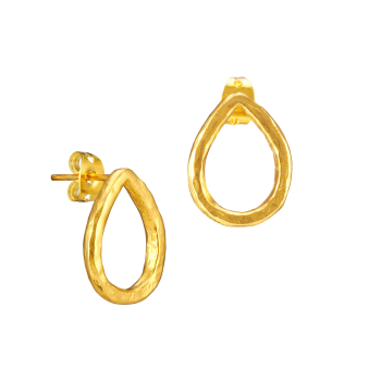 Ohrring aus Messing, vergoldet