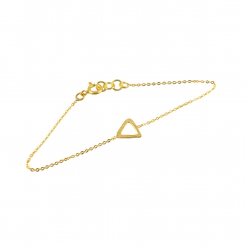 Bracelet made from brass, goldplated