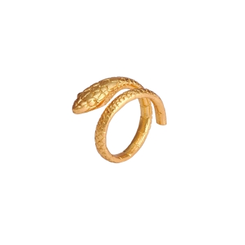Ring aus Messing, vergoldet