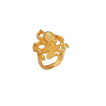 Ring aus Messing, vergoldet