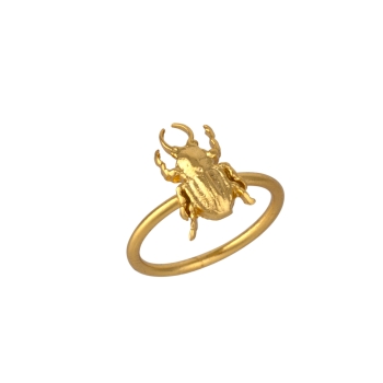 Ring aus Messing vergoldet