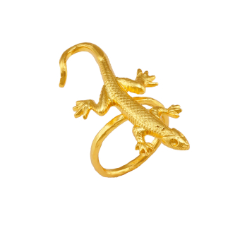 Ring made from brass, goldplated