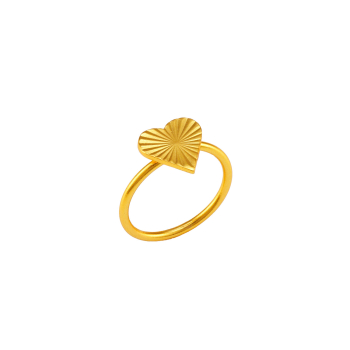 Ring aus Messing vergoldet