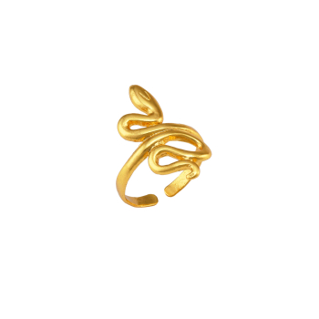 Ring made from brass, goldplated