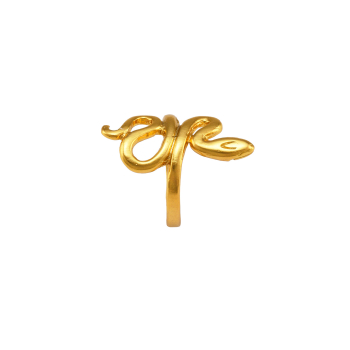 Ring made from brass, goldplated