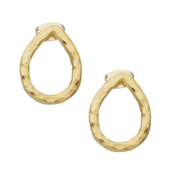 Earring made from brass, goldplated