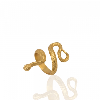 Ring aus Messing, vergoldet