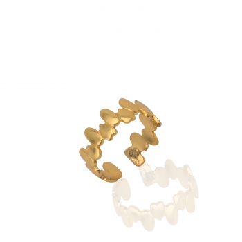 Ring made from brass, goldplated