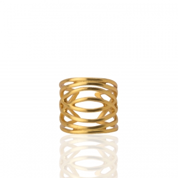Ring made from brass, goldplated