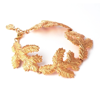 Armband aus Messing, vergoldet