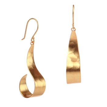 Earring made from brass, goldplated