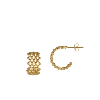 Earring made from brass, goldplated